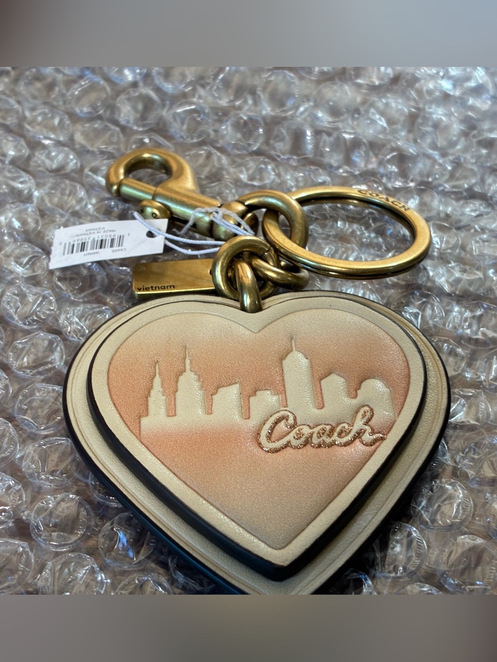 Coach x Jennifer Lopez Heart Skyline Charm NWT